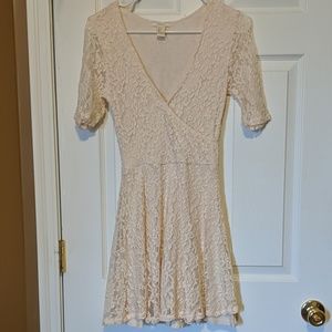Lace Embroidered Skater Dress